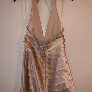BCBG Max Azria champagne cocktail dress